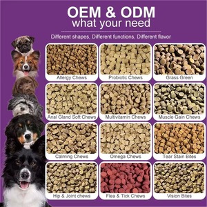 Super Stress Buster Calming Chews pour chiens L-Théanine Ashwagandha Comprimés à mâcher sans céréales Toutes races Supplément quotidien - Product Image 6