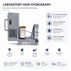 Higrógrafo Analógico, Registrador de Humedad para Datos Climáticos |   Sensor de Cuerda Mecánico para Estación Meteorológica y Sistema de Monitoreo de Laboratorio - Product Image 5