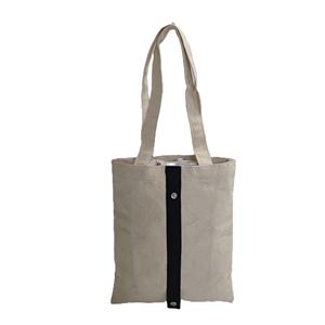 Bolsa de Compras Plegable de Bolsillo, Algodón Natural Ecológico, Bolsa de Mano para Uso Diario, para Comprar Verduras y Comestibles - Product Image 2