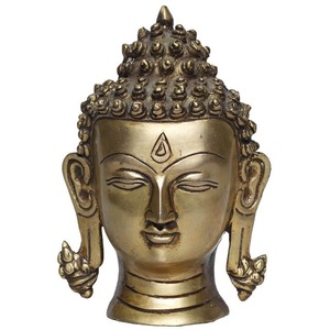 Indian Supplier Handcrafted <b>Buddha</b> <b>Head</b> Sculpture for Meditation Hall or Office Desk & Home Temple Available at Good Price - Product Image 1