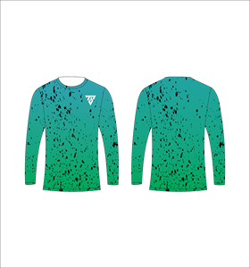 เสื้อยืดแขนยาวไล่เฉดสีส้มเหลืองสำหรับผู้ชาย เสื้อยืดคอกลมสีออมเบร เสื้อลำลองแนวสตรีทแวร์ เสื้อสำหรับออกกำลังกายและเล่นกีฬา - Product Image 5