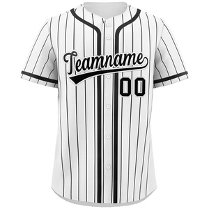 Maillot de baseball professionnel personnalisable avec logo d'équipe, léger, antibactérien, à boutons, pour les matchs - Product Image 1