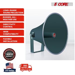 Altoparlante a tromba professionale per esterni resistente alle intemperie da 16 pollici con staffa di montaggio RH 16 - Product Image 4