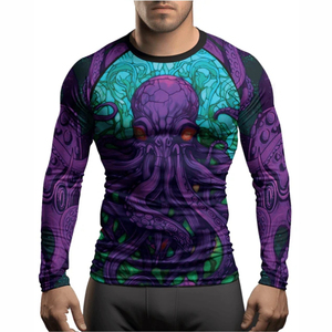 Camiseta de Compresión de Alta Calidad para Hombre, Diseñada para Entrenamiento de Alto Rendimiento, Sublimada Personalizada, Manga Larga, Servicio OEM - Product Image 3