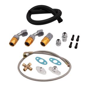 For Ford Falcon BA BF XR6 FG FGX GT30 GT3582 Turbocharger Oil Feed and Return Line Kit - Product Image 2