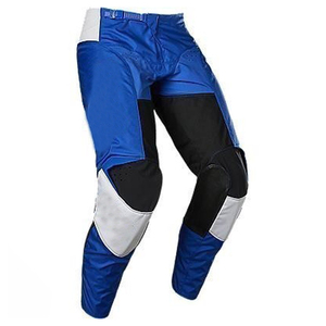 Pantalon de moto pour homme, noir et rouge, respirant, en polyester et nylon, toutes saisons, vêtements de moto pour adultes - Product Image 2