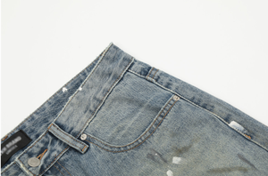 Jean baggy 100 % coton, coupe droite, en denim respirant, taille mi-haute, coupe décontractée, style gothique, délavé, uni, jambe large, pantalon ample - Product Image 6