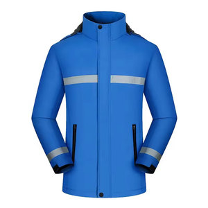 Custom Logo <b>Reflective</b> Outdoor <b>Jacket</b> Winter Fleece <b>Jackets</b> Warm Thicken Windproof <b>Cycling</b> Coat Hooded Workwear <b>Jacket</b> - Product Image 3
