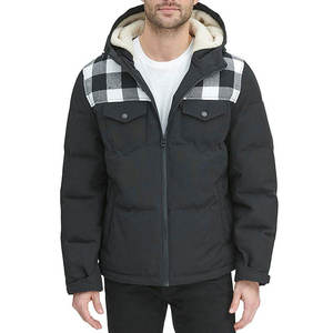 Wholesale Best Quality <b>Men's</b> Winter Puffer <b>Jacket</b> Windproof Waterproof Stand Collar Custom Front Customizable Sizes/Colors - Product Image 1