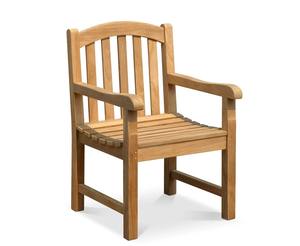 Fauteuil d'extérieur moderne en teck durable, confortable, imperméable et empilable pour jardin, patio, salon, parc, hôtel/villa - Product Image 2