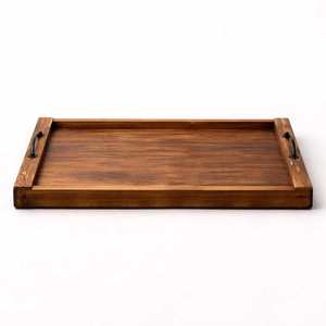 Bandeja de Madera Natural Hecha a Mano, de Última Tendencia, para Servir Alimentos, Bandeja de Madera de Mango para el Hogar, la Oficina y la Cocina - Product Image 3