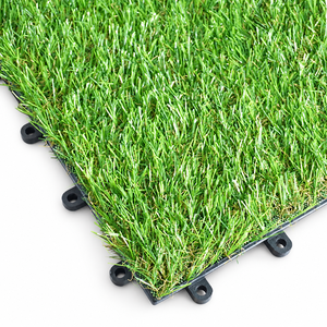 Durable Synthetic <b>Artificial</b> Grass Turf Deck Tiles Easy Install Fiberglass UV Resistant Eco-friendly 30cm X 30cm Exterior for - Product Image 1