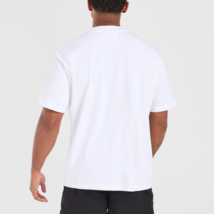 T-shirt Streetwear Léger en Polyester à Manches Courtes, Coupe Décontractée Épaules Tombantes, Tissu Tricoté Oversize – Vente en Gros - Product Image 3