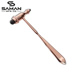 Marteau réflexe neurologique en or rose, outil d'examen diagnostique pour médecins et cliniques - Product Image 3
