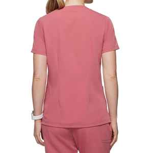 Ensemble de Blouses Médicales Personnalisables pour Femmes – Tissu Extensible 4 Directions, Coupe Ajustée, Uniforme d'Infirmière, Pantalon Jogger, Col en V, Tenue de Travail pour Hôpital et Médecin – Vente en Gros - Product Image 5