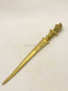 Brass Letter Opener Modern Finish Handcrafted Ali Handicraft Eco-Friendly Durable Lightweight Indoor/Outdoor Desk Accessory <b>Home</b> - Product Image 2