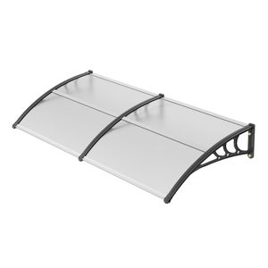 Auvent de fenêtre et de porte en polycarbonate 40'' x 80'' UPF 50+, abri solaire extérieur pour entrée, auvent pour porte d'entrée, auvent pour fenêtre - Product Image 1