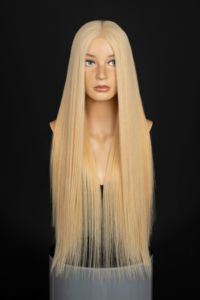 Vietnamese 100% Human Hair Weave Extension Unprocessed Dome <b>Cap</b> Raw Soft Cheap Bulk Silky Straight <b>Wave</b> virgin blonde - Product Image 5