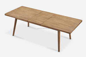 Durable Wooden Dining Table and Dining Room Furniture Set Contemporary Modern Design for Home Apartment Farmhouse Villa Hotel - Product Image 2