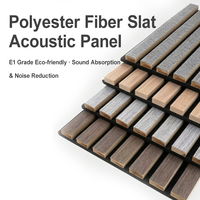 Panneau acoustique en bois à lattes, placage MDF, panneau mural insonorisant en fibre pour la décoration intérieure de la maison, du bureau, du studio