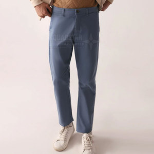 En stock, dernière conception, pantalon en toile décontracté pour homme, léger, durable, 100% coton, service OEM personnalisé - Product Image 4