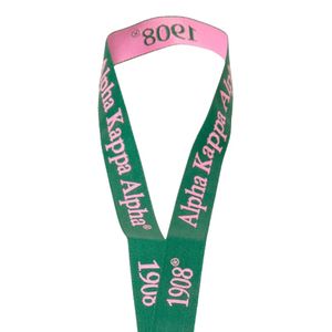 Green Pink Lanyard Strap ID Badge Holder Neck Keychain Rope Accessory <b>Printed</b> Pattern <b>Office</b> School Event Decoration Wear - Product Image 4