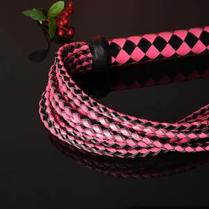 Látigos de Bondage de Cuero Genuino Hechos a Medida al por Mayor de Fábrica, Látigos con Logotipo Personalizado a Bajo Precio, Fetiche para Club Nocturno SPALL JP - Product Image 4