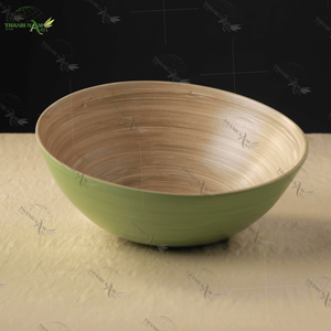 ชามไม้ไผ่แบบใช้แล้วทิ้งเครื่องครัวธรรมชาติสำหรับซุปก๋วยเตี๋ยวสตูว์และปาร์ตี้ - Product Image 1