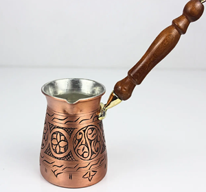Versatile three-piece <b>set</b> of silver Turkish <b>pots</b> showcasing beautiful etched star patterns. Available at wholesale price. - Product Image 3