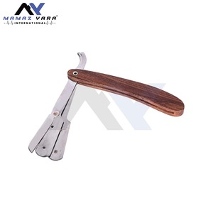 Navaja de Afeitar Profesional para Hombre con Mango de Madera, Navaja de Barbero con Bloqueo Giratorio, Cuchilla de un Solo Filo, Herramienta Clásica para Afeitar la Cara y el Cuidado de la Barba - Product Image 2