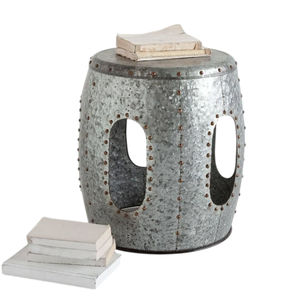 Mesa Auxiliar de Metal Forjado a Mano Moderna al por Mayor, Taburete Decorativo con Acabado de Tambor, Muebles para el Hogar a Precio Razonable - Product Image 2