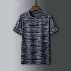 T-shirt d'été pour homme à manches courtes en maille de soie glacée à séchage rapide, broderie personnalisée, prix usine Chine-Bangladesh, vente en gros - Product Image 5