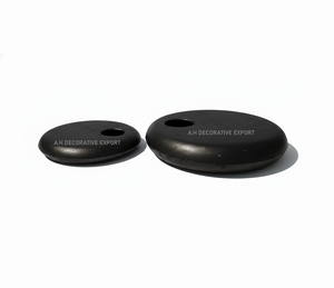 Vase à fleurs moderne en aluminium noir mat, style zen, décoration de table écologique pour la décoration intérieure - Product Image 4