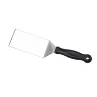 Spatule Carrée Professionnelle en Acier Inoxydable avec Manche en Plastique, Lame de 12,5 cm, Réutilisable, Personnalisable avec Logo Gravé au Laser, pour la Cuisine