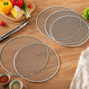 Stainless Steel <b>Grill</b> <b>Mesh</b> Cooking Grate Round Heat Resistant Outdoor BBQ Accessory - Product Image 1