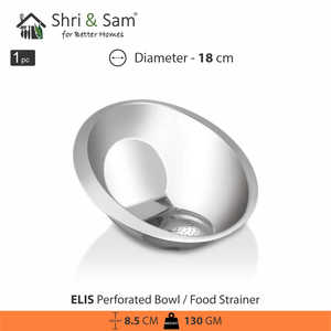 Colador de alimentos de acero inoxidable o herramienta de pasta perforada - Product Image 4