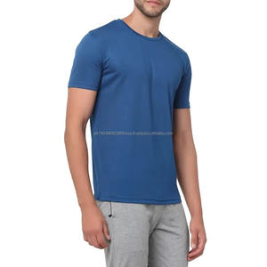 Camisetas de Manga Corta para Hombre, Cuello Alto, Color Sólido, Alta Calidad, Hechas a Medida, Disponibles en Todas las Tallas, Camisetas de Algodón para Hombre - Product Image 3