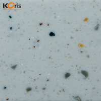 Koris fabricants en gros corée Offre Spéciale grande plaque de qualité 12mm d'épaisseur modifier acrylique Surface solide feuille de marbre artificiel