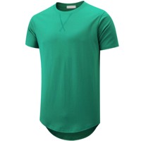 T-shirt long pour homme de haute qualité, respirant, 220 GSM, coton doux, manches courtes, norme d'exportation, faible MOQ