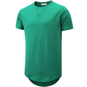 Camiseta de manga larga para hombre de alta calidad, transpirable, 220 GSM, algodón suave, manga corta, estándar de exportación, MOQ bajo de fábrica - Product Image 1