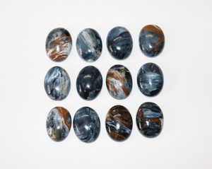 Pierre précieuse ovale en pietersite bleue de qualité AAA, 20*15 mm, 100% naturelle, pour la création de bijoux, au prix de gros - Product Image 1