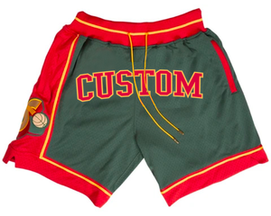 Pantalones Cortos de Baloncesto para Hombre con Estampado de Llama Azul Personalizado, Cintura Media con Cordón, Transpirables, Ecológicos, de Poliéster, Diseño Deportivo, Logotipo Frontal - Product Image 4