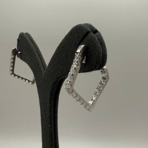 14K Solid White Gold 1.40ct Lab Grown Diamond Hoop <b>Earrings</b> Cut Geometric Minimalist Dangle Diamond <b>Earrings</b> for Gift Party - Product Image 4