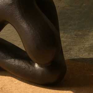 21 cm X 14 cm X 23 cm Bronze Sculpture Irregular Modern Art <b>Decor</b> Handmade Tabletop Living Room - Product Image 2