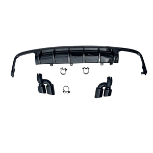 Diffusore Posteriore Stile Black Blade in PP per <span class=keywords><strong>Audi</strong></span> <span class=keywords><strong>A6</strong></span> C8 2020 <span class=keywords><strong>2021</strong></span> - Product Image 3