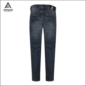 Jeans en denim personnalisés Aifran OEM, haute qualité, pour hommes et femmes, vente en gros, prix compétitif - Product Image 2