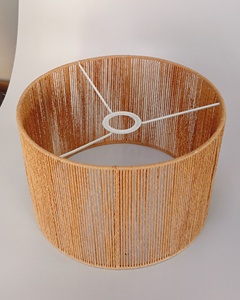 Pantallas de lámpara de tambor de diseño único en forma de arpa para lámparas colgantes y candelabros con alambre de hierro personalizado para hoteles y restaurantes - Product Image 4