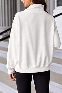 Premium women full sleeve sweatshirt thick <b>brushed</b> interior soft fabric perfect for modern layering - Product Image 4