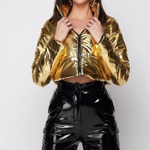 Custom Logo Women Ins Shiny Pink Metallic <b>Jacket</b> Plus Size Glitter Sparkly Blazer Shirt West Top <b>Sequin</b> <b>Jacket</b> - Product Image 1