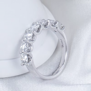 Women's White Gold Round Brilliant Cut Diamond <b>Ring</b> GIA Certified Classic Engagement Style - Product Image 3